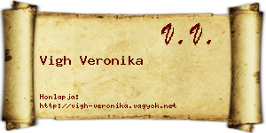 Vigh Veronika névjegykártya